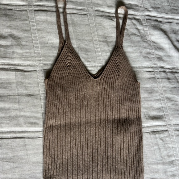 H&M Beige Ribbed Camisole - Picture 2 of 6